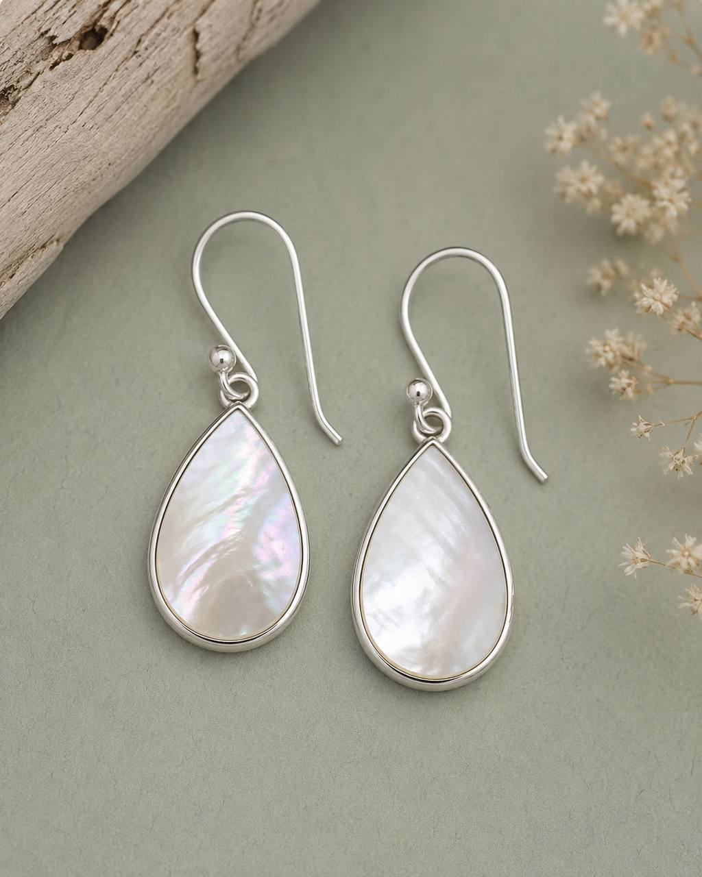 Natural Mother of Pearl Earrings